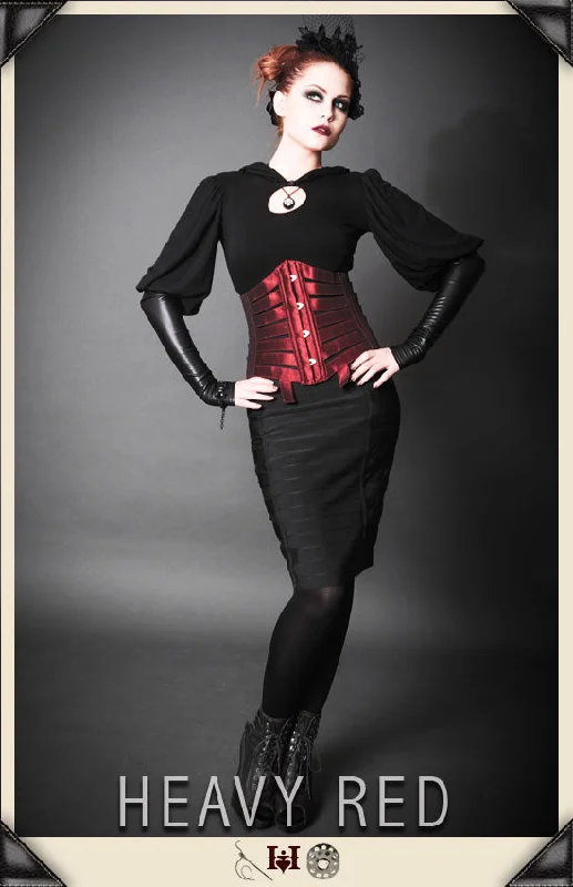 Silk bustiers for a luxurious and smooth feelAssiduous Devotion Rouge Vintage Corset