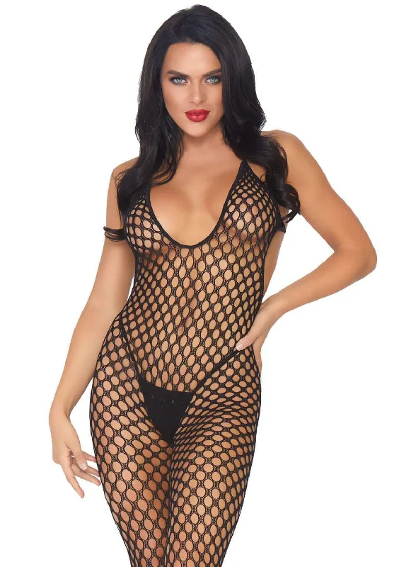 Nude - colored stockings for a natural lookLow Back Bodystocking Black
