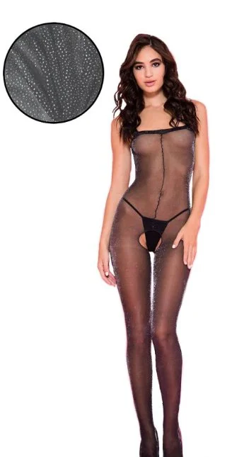 Pink stockings for a sweet and feminine appealMetallic Shimmery Sleeveless Crotchless Bodystocking Pink stockings for a sweet and feminine appealMetallic Shimmery Sleeveless Crotchless Bodystocking