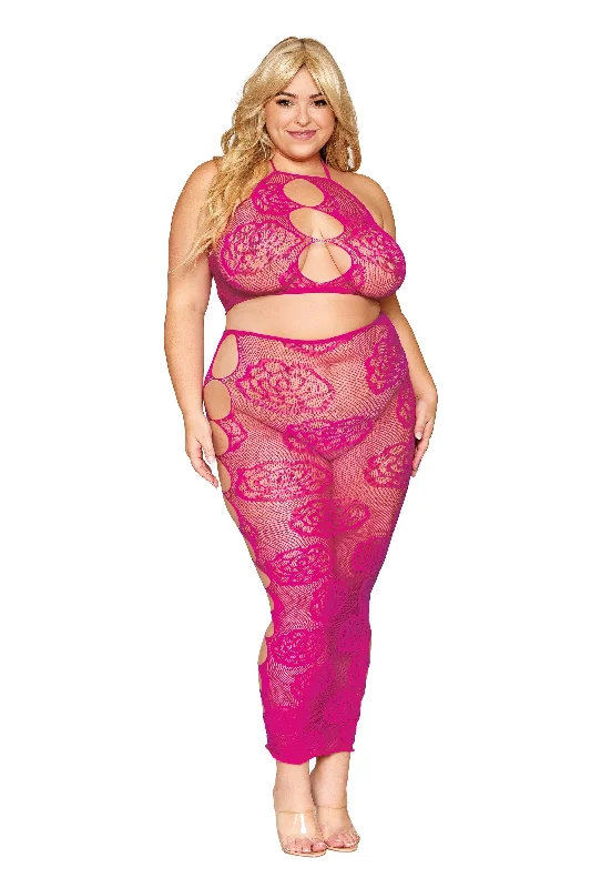 Moisture - wicking stockings for keeping feet dryPlus Size Electric Body Stocking Set Moisture - wicking stockings for keeping feet dryPlus Size Electric Body Stocking Set