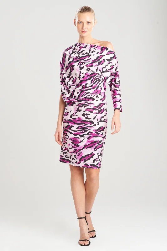 Lynx TENCEL™ Jersey Asymmetrical Drape Dress