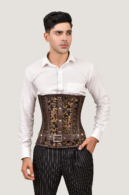 Men's Brown Underbust Corset –  Waist Trainer