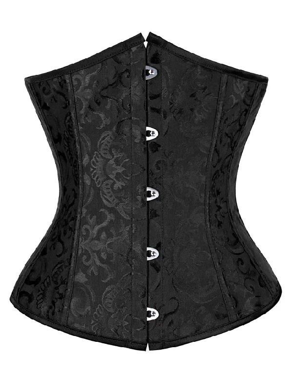 Animal - print bustiers for a wild and fierce styleFloral Brocade Plus Size Waist Cincher Shaper Underbust Corset