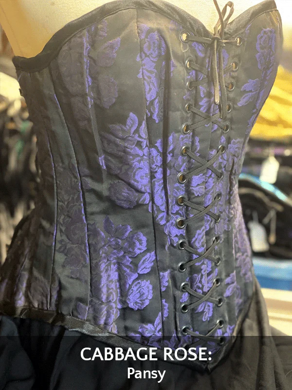 Brocade bustiers with a rich and textured appearanceHenrietta Overbust (D or DD cups)