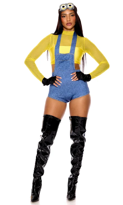 Women's Steampunk Cosplay UndergarmentsSexy Minion Girl Movie Character Costume