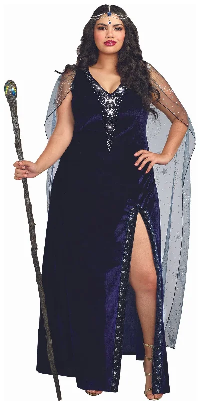 Gothic Cosplay Lingerie Set for WomenSexy Plus Size Sorceress Dramatic Velvet Women's Costume Gothic Cosplay Lingerie Set for WomenSexy Plus Size Sorceress Dramatic Velvet Women's Costume
