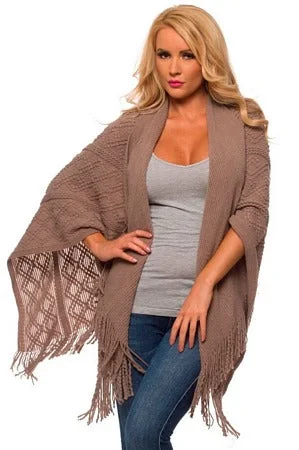 Minimalist Lingerie Styles for WomenBeige Wrap With Fringe