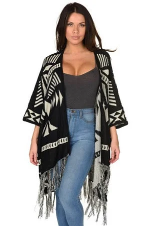 Women's Lingerie for Boudoir SessionsBlack and White Aztec Wrap