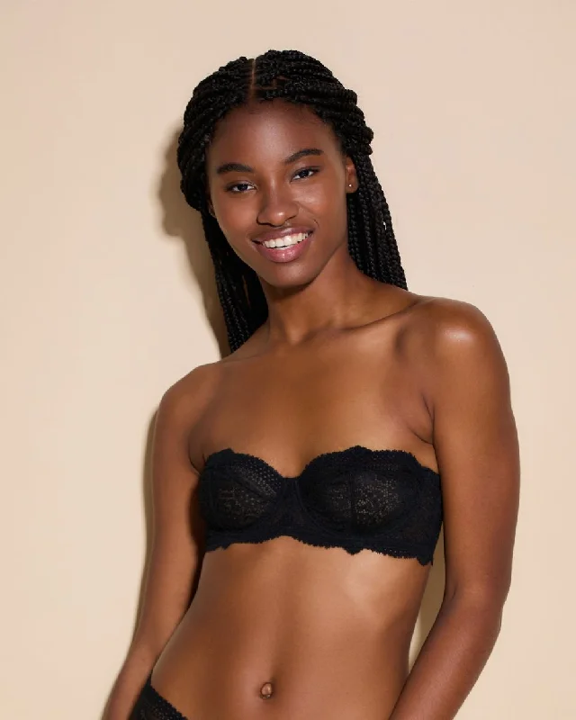 Women's Corset Style LingerieForte Removable Straps Strapless Bra