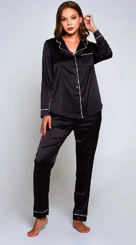 Lingerie for Women Over 50Grace Satin Pajama Set