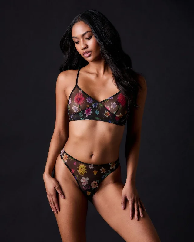 Women's Lingerie with Thigh-High StockingsSylvie Retro Bra
