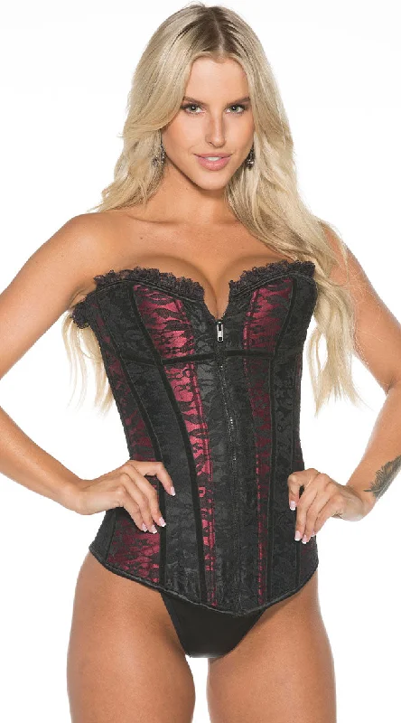 Vintage Inspired Lingerie for WomenSnatch Me Up Satin Corset Set