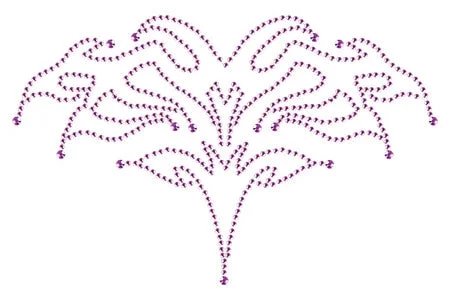 Women's Lingerie with Embroidery DetailsTribal Intimate Crystals