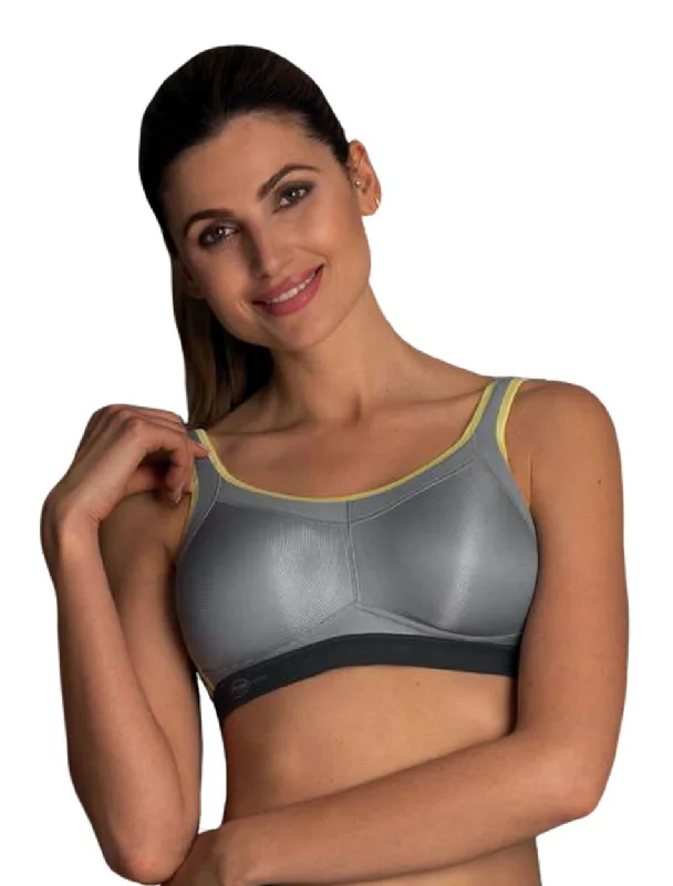 Anita Active Momentum Wire Free Sports Bra, Iconic Grey