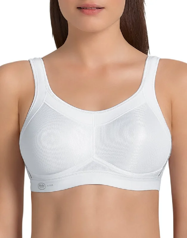 Anita Active Momentum Wire Free Sports Bra, White