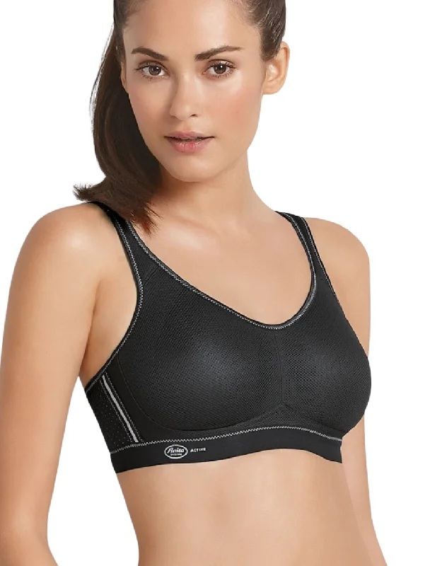 Anita Air Control Soft Cup Sports Bra Maximum Support, Black