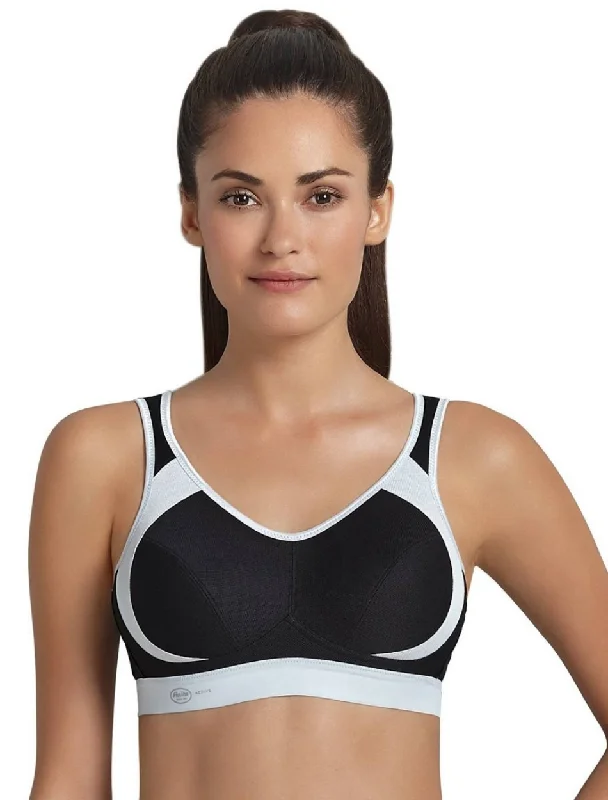 Women's bras with a contoured cup designAnita Maximum Support and Extreme control wirefree Sports Bra, Black | Black Anita Wirefree Sports Bras