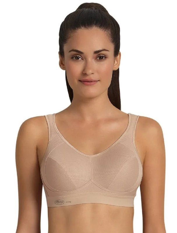 Women's bras made of soft cotton fabricAnita Maximum Support and Extreme control wirefree Sports Bra, Desert Women's bras made of soft cotton fabricAnita Maximum Support and Extreme control wirefree Sports Bra, Desert