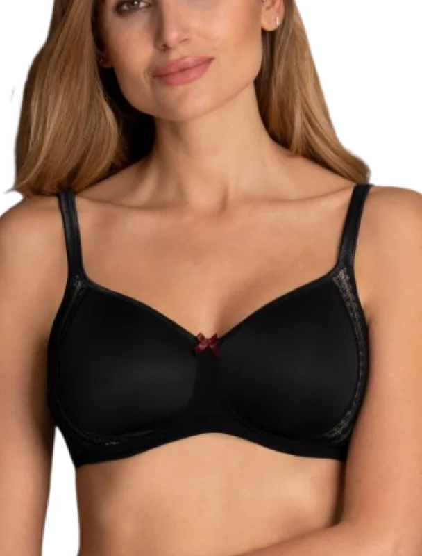 Women's red bras for a bold statementAnita Rosa Faia Fleur Bra, Black