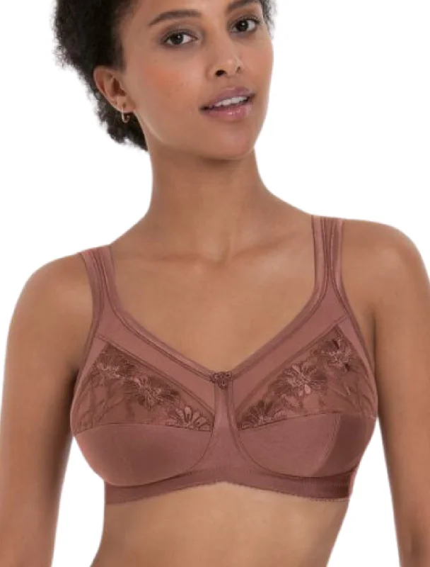 Women's bras crafted from stretchy spandexAnita Safina Wireless Post Operative Bra, Berry | Berry Anita Safina Mastectomy Bra | Anita Safina Pocketed Bras