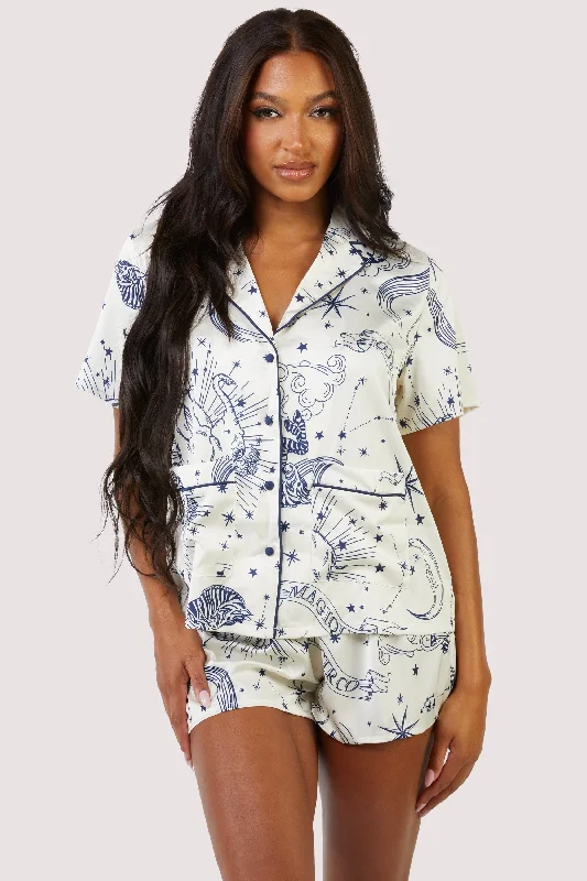 Women's demi - cup bras for a sexy lookCelestial Short Sleeved Pyjama Set