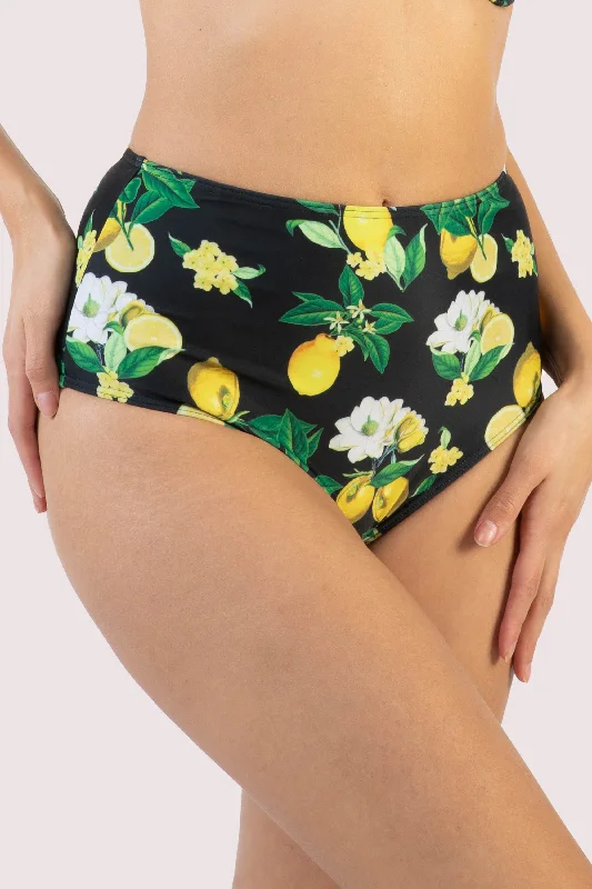 Women's bras with a lace overlayClaudette Lemons High Waisted Bikini Bottom