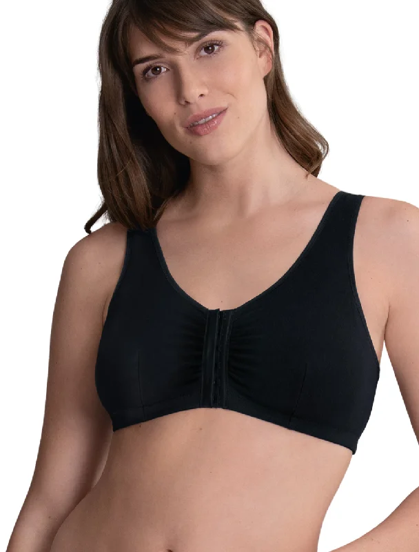 Women's bras crafted from stretchy spandexAnita Hazel Post Mastectomy Bra, Black | Black Front Closure Mastectomy Bras Women's bras crafted from stretchy spandexAnita Hazel Post Mastectomy Bra, Black | Black Front Closure Mastectomy Bras