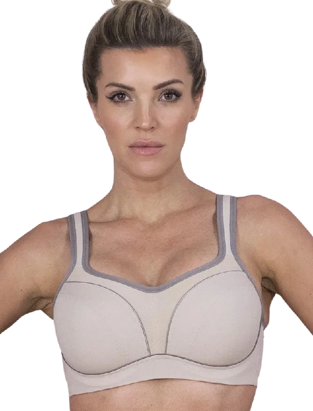 Women's bras with moisture - wicking propertiesFit Fully Yours Pauline Underwire Sports Bra, Fawn Dark Taupe | Taupe Beige Fit Fully Yours Sports Bras