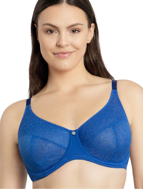 Parfait Enora Bra Underwired Unlined Minimizer Bra Sapphire | Blue Enora Parfait Minimizer Bra | Parfait Enora Minimizer Bras Sapphire