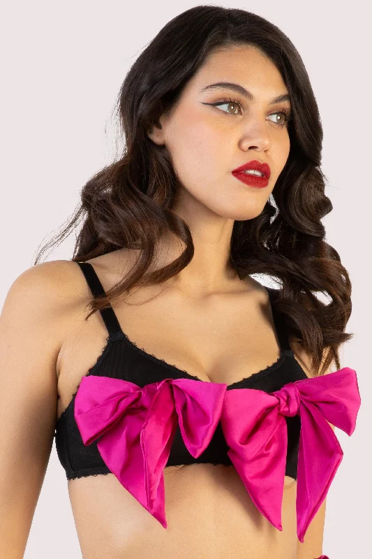 Women's bras with anti - odor technologyDahlia Birthday Bow Wireless Bra