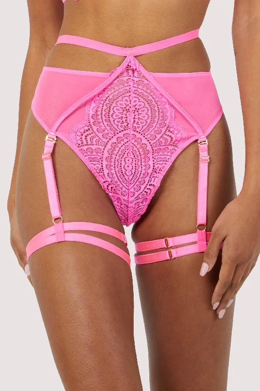 Women's bras with wide shoulder straps for supportDemi Pink Lace High Waisted Suspender Thong Women's bras with wide shoulder straps for supportDemi Pink Lace High Waisted Suspender Thong