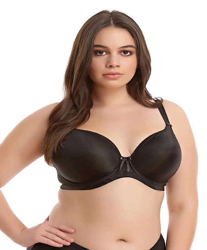 Women's bras with a cotton - polyester blendElomi Bijou Underwire Banded Molded Bra, Black | Black Elomi Bijou Bra | Elomi T-Shirt Bras