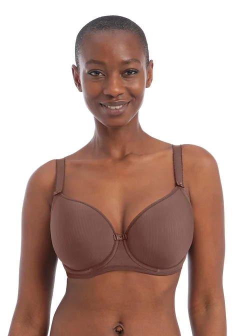 Women's bras with a neoprene componentThe Freya Idol Uw Molded Balcony Bra in Coffee Roast | Brown Freya Idol Bras