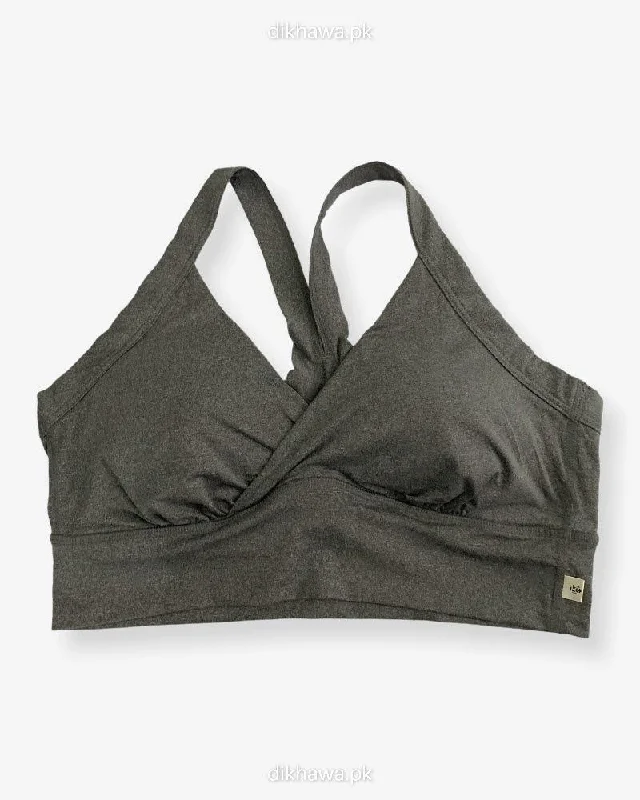 Women's bras crafted from stretchy spandexGirls Sports Non Padded Bra Ladies Jogging Bra Imported Stocklot Branded Sports Bra