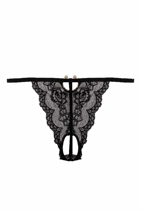 Jack Black Lace Crotchless Thong