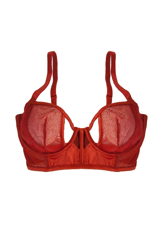 Junko Rust Origami Cut-Out DD/E-K Bra