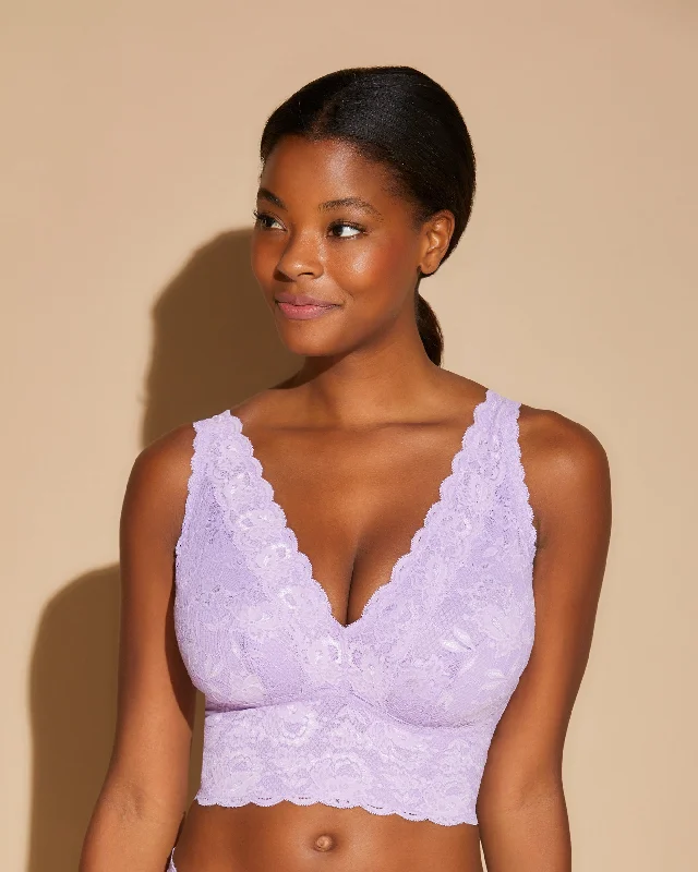 Women's bras with wide shoulder straps for supportBralette Curvy Plungie Longline