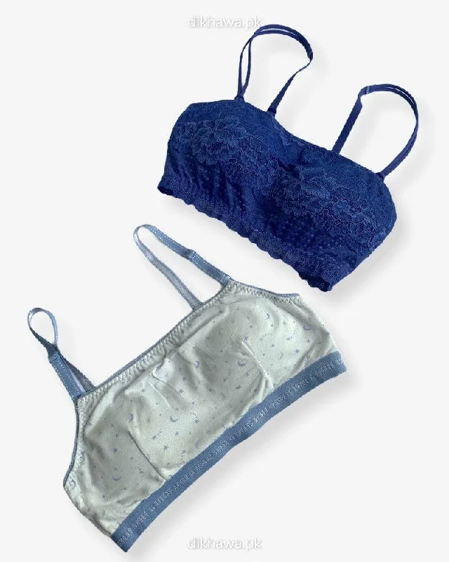 Women's bras with a cooling fabricNon Padded Ladies Jogging Bra - Sports Bra - Soft Padded Imported Stocklot Branded Pushup Bra - Single Padded Bra - Pack of 2