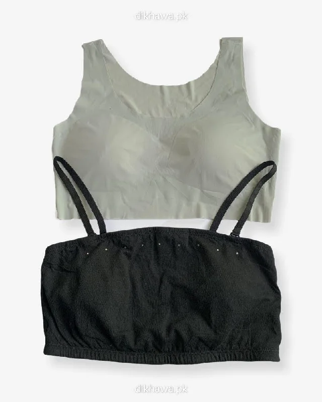 Women's maternity bras with adjustable strapsPack Of 2 - Women, Girls Sports Non Padded Bra Ladies Jogging Bra Imported Stocklot Branded Pushup Bra Women's maternity bras with adjustable strapsPack Of 2 - Women, Girls Sports Non Padded Bra Ladies Jogging Bra Imported Stocklot Branded Pushup Bra