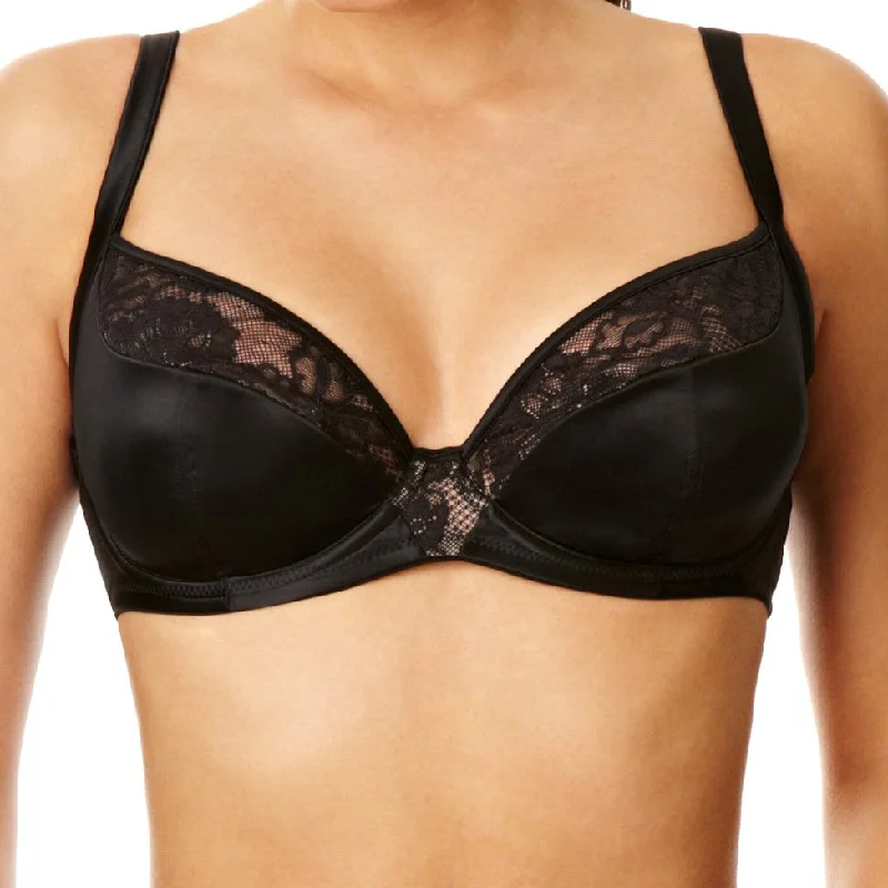 Panache Masquerade Harem Plunge Bra, Black