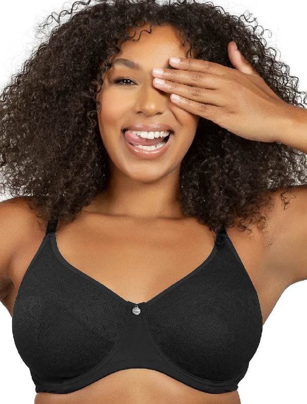 Parfait Enora Bra Underwired Unlined Minimizer Bra Black | Black Enora Parfait Minimizer Bra | Parfait Enora Minimizer Bras Black