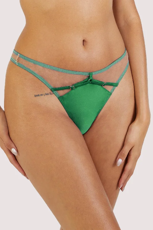 Women's push - up bras for enhanced cleavageRamona Green Mesh Thong