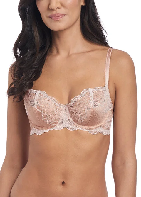 Women's bras made of soft cotton fabricWacoal Lace Affair Underwire Bra, Dust/Angel Wing Women's bras made of soft cotton fabricWacoal Lace Affair Underwire Bra, Dust/Angel Wing