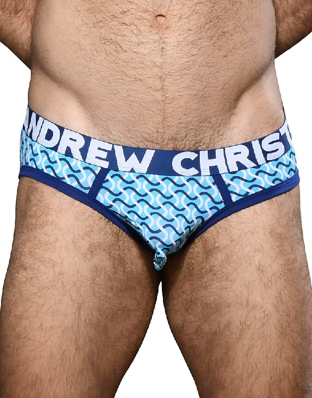 Bra with a plus - size padded strap for reduced shoulder strain​ Andrew Christian Mykonos Brief w/ Almost Naked 92708