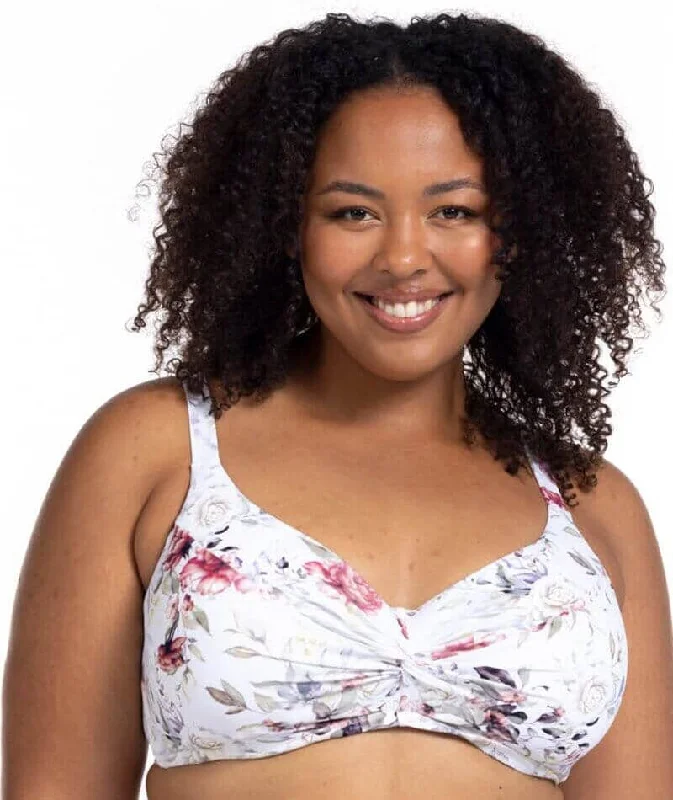 Wireless bras for ultimate comfort and freedom Artesands Clementine Monet Soft Cup Underwire D-DD Cup Bikini Top - White Wireless bras for ultimate comfort and freedom Artesands Clementine Monet Soft Cup Underwire D-DD Cup Bikini Top - White