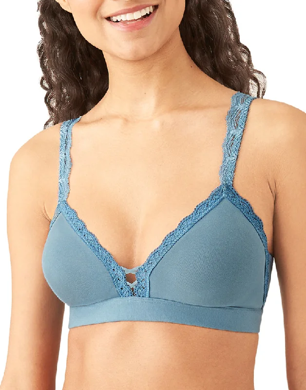 Bra with a plus - size back - closure for a secure fit b.tempt'd by Wacoal Innocence Bralette Aegean 910214 Bra with a plus - size back - closure for a secure fit b.tempt'd by Wacoal Innocence Bralette Aegean 910214