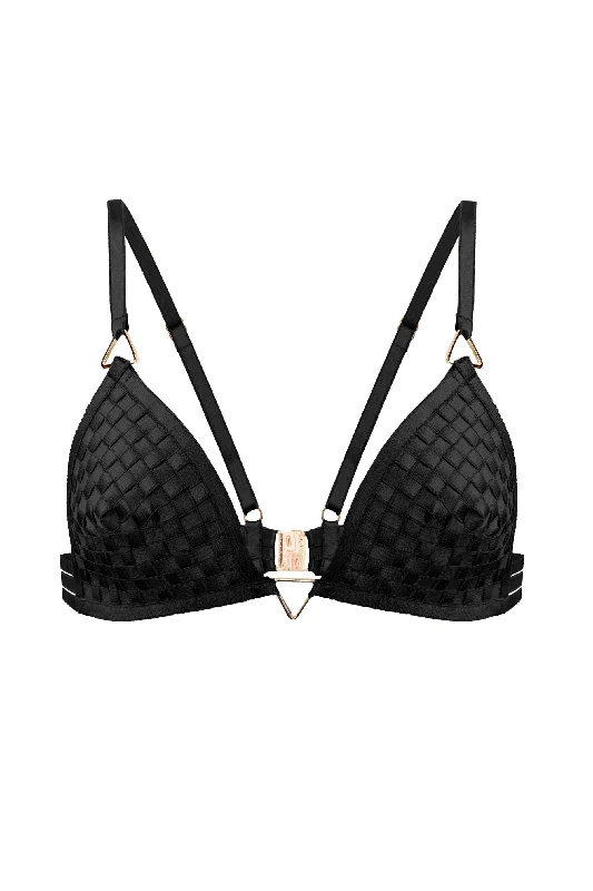Underwire bras for enhanced support and shaping​ Nirvana black triangular top