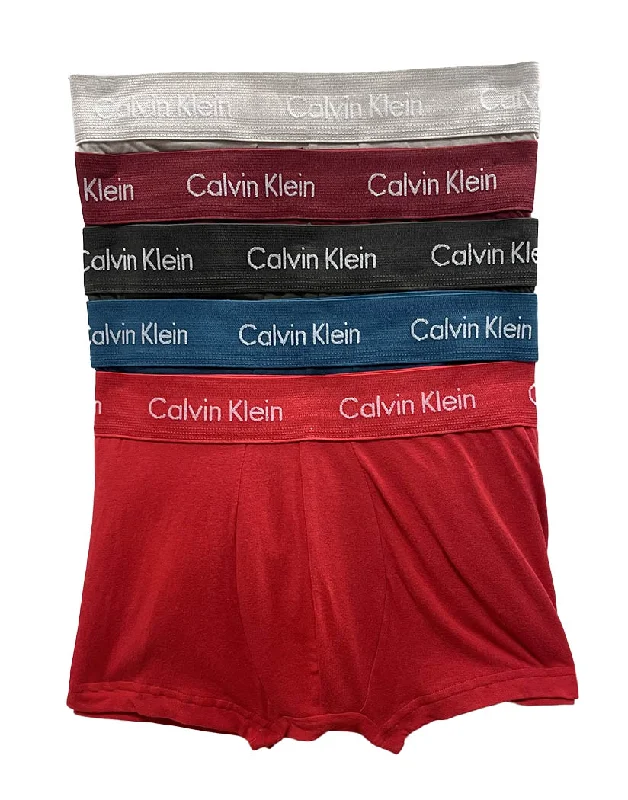 Sports bras for high - impact activities and workouts Calvin Klein Cotton Stretch Low Rise Trunk 5-Pack NB3394 Sports bras for high - impact activities and workouts Calvin Klein Cotton Stretch Low Rise Trunk 5-Pack NB3394