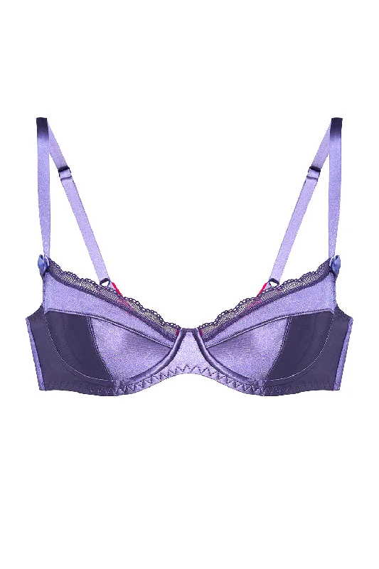 Bra with a lace - trim for an elegant and delicate touch​ Lupina purple bra
