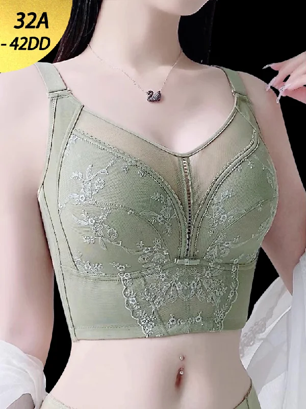 Bra with an anti - itch lining for added comfort​ Elegant Lace Longline Bras